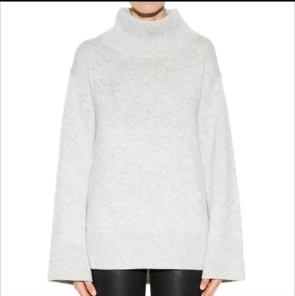 Rag & Bone Phyllis Mock Turtleneck Wool and Cashmere Blend Sweater - Picture 12 of 16